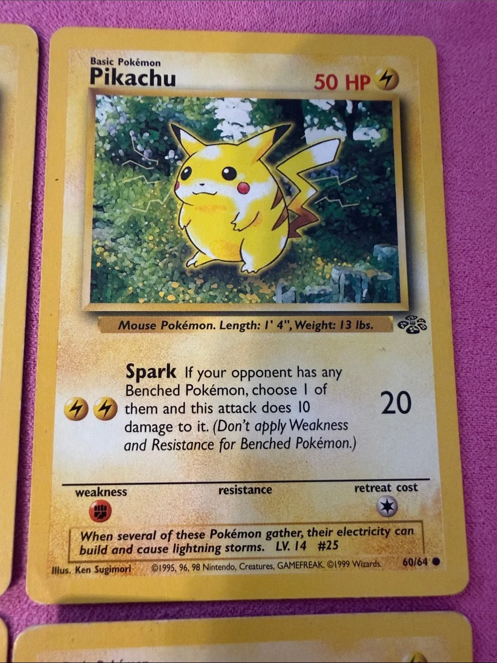 Pokemon Pikachu Trading Cards Yellow